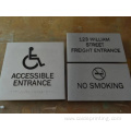 stainless steel magnetic door toilet braille sign